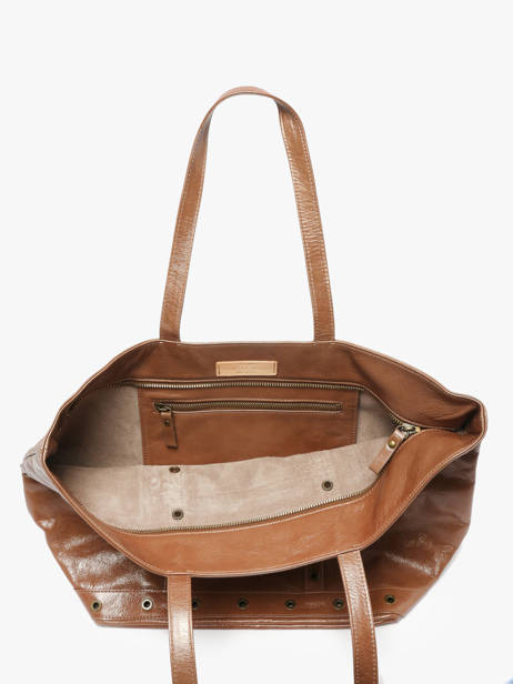 Handtas Le Cabas S In Gekreukeld Leder Vanessa bruno Bruin cabas cuir 82V40409 ander zicht 3